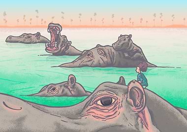 Swimming with hippo's