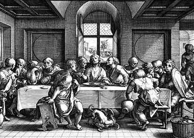 The Last Supper Engraving