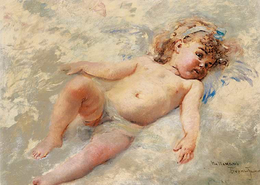 Child Portrait by Hallamaa-Bernatzky