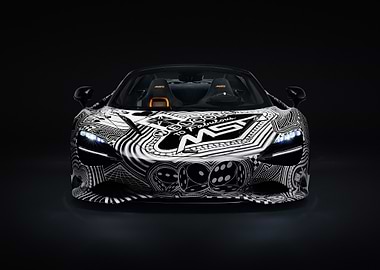 McLaren with Custom Black and White Design