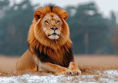 Majestic Lion Portrait