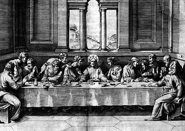 The Last Supper Engraving