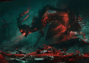 Post-Apocalyptic Monster Landscape