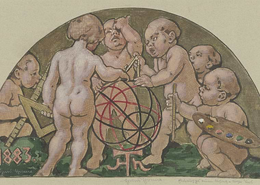 Cherubs with Globe and Instruments, 1883