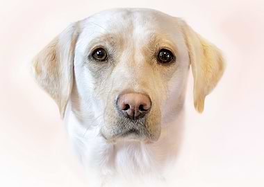 Close-up of a Yellow Labrador Retriever