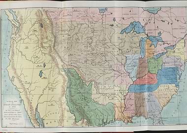Antique Map of United States, 1853