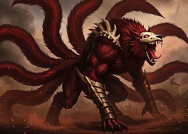 Nine-Tailed Beast Digital Art