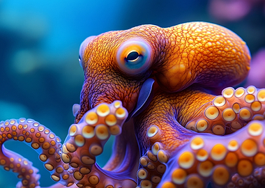 Vibrant Octopus Portrait