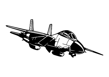 F-14 Tomcat Fighter Jet Illustration