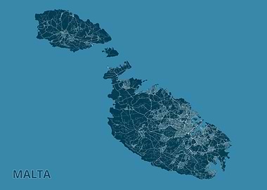 Malta Detailed Map