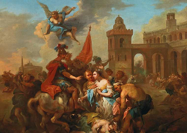 Classical Conquest Scene Painting