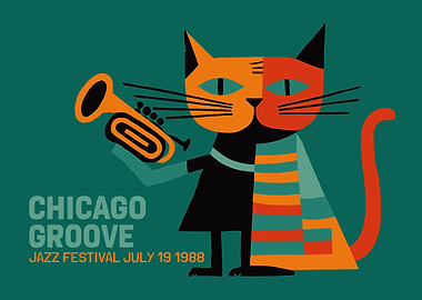 Chicago Groove Jazz Festival 1988 Poster