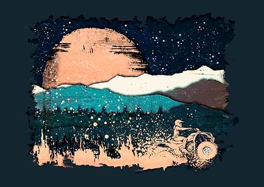 ATV Adventure Under the Moonlit Sky