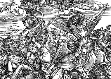 Four Angels of Death Albrecht Durer Engraving