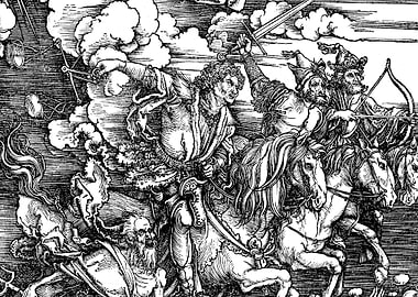 Four Horsemen of the Apocalypse Albrecht Durer Engraving