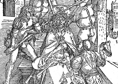 Jesus Crowned with Thorns Albrecht Durer Engraving