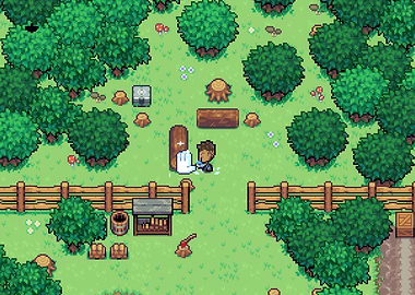 Pixel Art Forest Scene