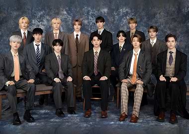 Seventeen group portrait in suits