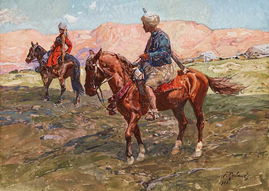 Kaukasische Reiter 1906