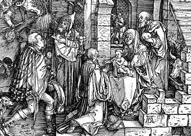 Adoration of the Magi Albrecht Durer Engraving