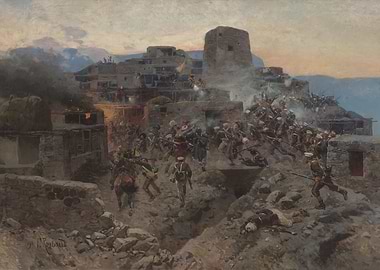 The Assault of Gimry on October 17, 1832