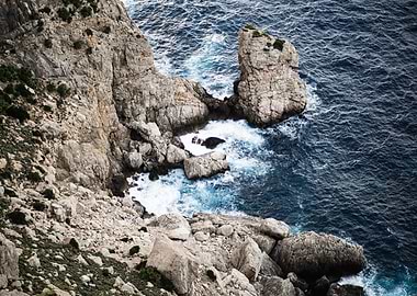 Rocky Coastline at Es Colomer
