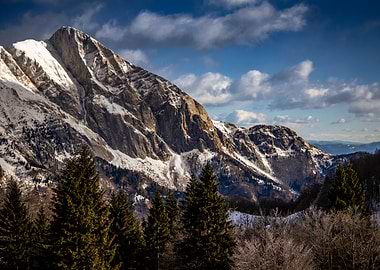 Snowy Krn Mountain Peak