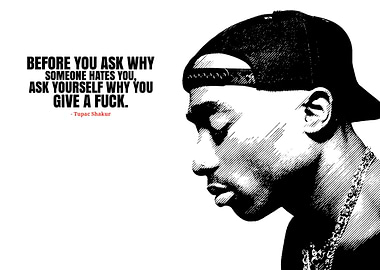 Tupac Shakur Quote Portrait