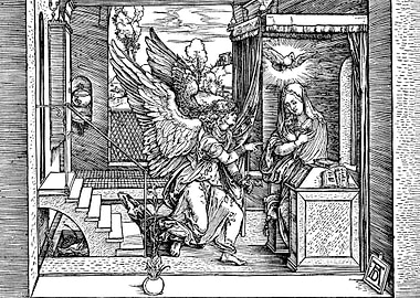 Annunciation Albrecht Dürer Engraving