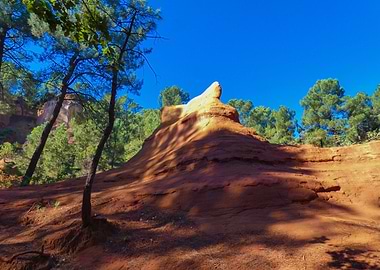 Photography on Roussillon Ochre Trail Landscape in Provencal Colorado