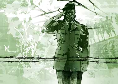 Metal Gear Solid: Naked Snake Saluting