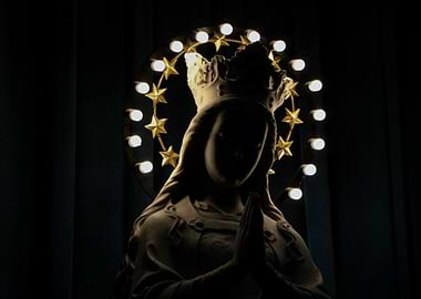 Mary Statue with Star Halo