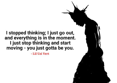 Lil Uzi Vert Quote Silhouette