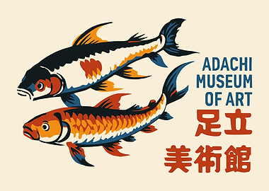 Adachi Museum of Art Koi Poster