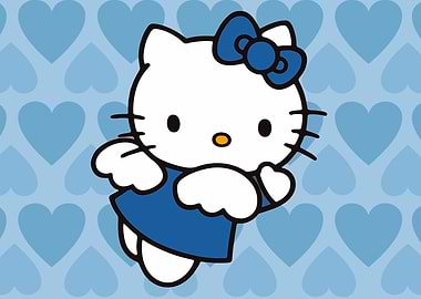 Hello Kitty with Blue Bow and Dress