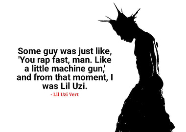 Lil Uzi Vert Quote Silhouette