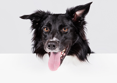 Happy Border Collie Portrait