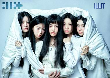 ILLIT Group Photo in White