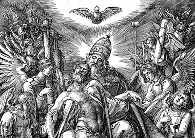 The Holy Trinity Albrecht Durer Engraving