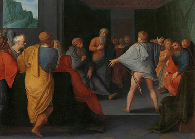 Classical Gathering with Central Figure