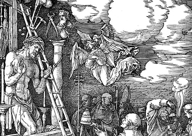 The Mass of Saint Gregory Albrecht Durer Engraving