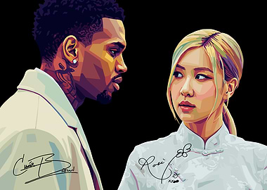Chris Brown and Rosé Fanart