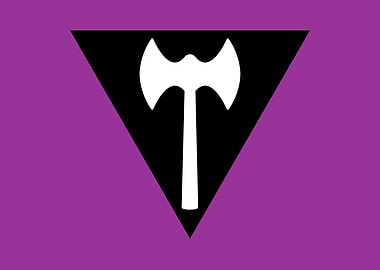 Lesbian Labrys Pride Flag