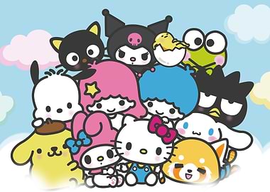Sanrio Characters Group Illustration