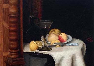 Still Life with Fruit and Wine