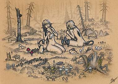 The Forest Nymphs and Their Bunnies
