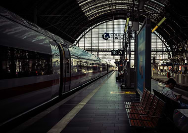 Train at Station Platform