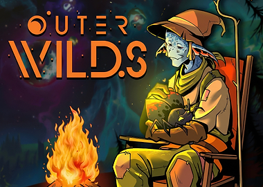 Outer Wilds Character by Campfire