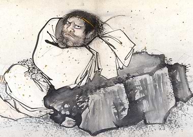 Daoist Immortal Li Tieguai Chinese Taoist Painting