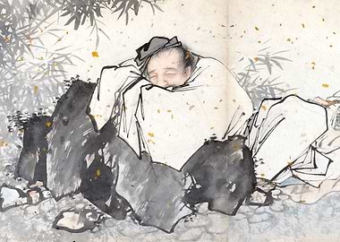 Daoist Immortal Cao Guojiu Chinese Taoist Painting